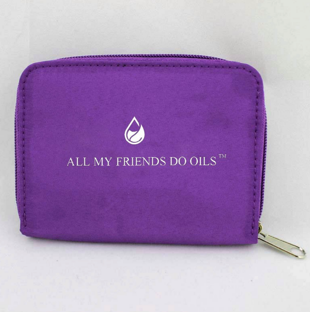 Aroma Tote™ Wallet 12 Vial 2-ML Carrying Case Purple