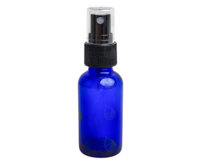 1 oz (30ml) Cobalt Blue Glass Bottles with Pump Sprayers (6-pack)