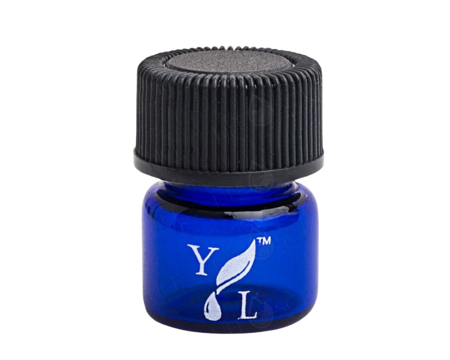 1 ml Cobalt Blue Glass Bottle with Reducer (12-pack) Branded