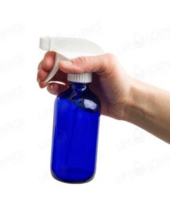 8 oz (240ml) Cobalt Blue Glass Bottle With Trigger Sprayer (Single)