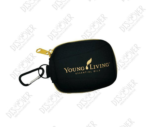 Aroma Tote 16 vial 2-ml or 5/8 dram Case (Black/Golden Zipper) - Life Science Publishing & Products Hong Kong and Asia