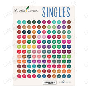 Young Living Single Oils Bottles Stickers (132 Labels) - Discover Health & Lifestyle Asia